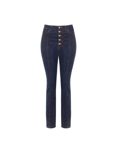 Stretch skinny jeans met zero wash van Rinascimento