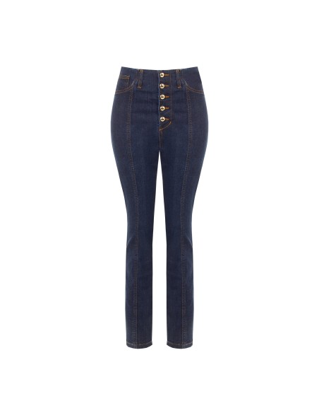 Stretch skinny jeans met zero wash van Rinascimento