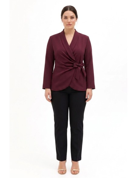 Curvy wikkelblazer van cadistof van Rinascimento Curvy