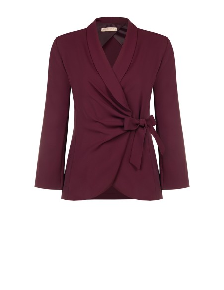 Curvy wikkelblazer van cadistof van Rinascimento Curvy