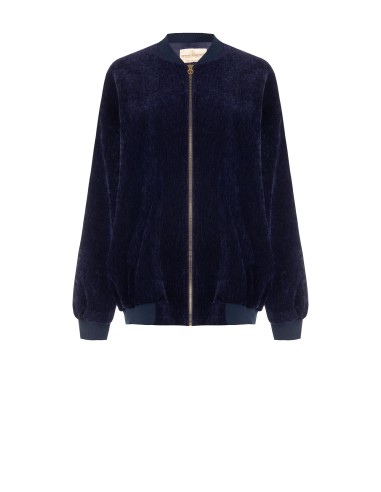 Oversized bomberjack van fluweel Rinascimento
