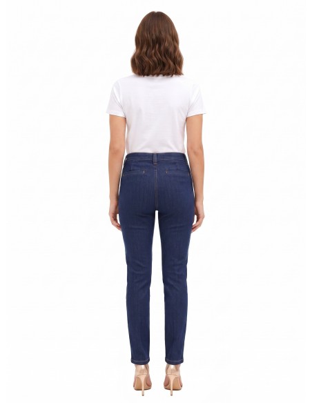 Straight jeans met stretch Rinascimento