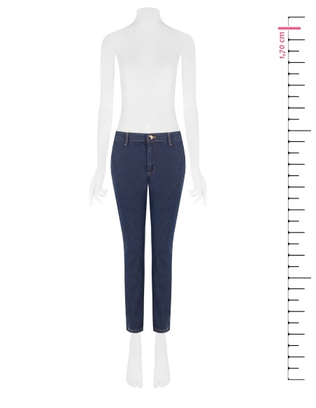 Straight jeans met stretch Rinascimento