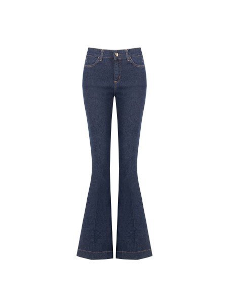 Flared jeans met contrasterende stiksels Rinascimento