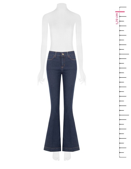 Flared jeans met contrasterende stiksels Rinascimento