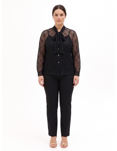 Set van een curvy top en kanten blouse met strik Rinascimento Curvy