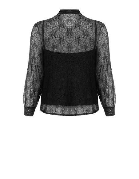 Set van een curvy top en kanten blouse met strik Rinascimento Curvy
