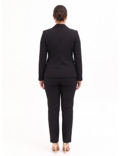 Getailleerde curvy blazerjas met dubbele rij knopen van Rinascimento Curvy 2