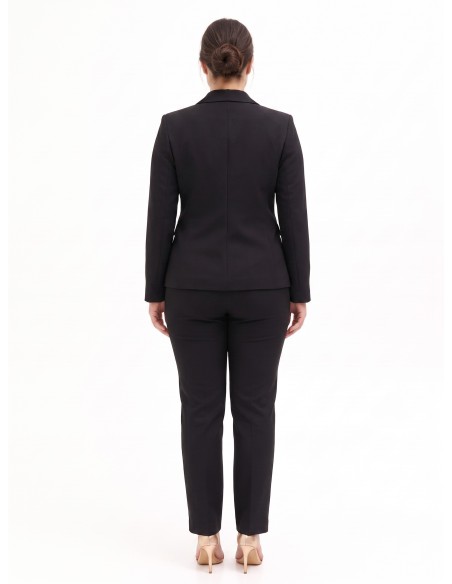 Getailleerde curvy blazerjas met dubbele rij knopen van Rinascimento Curvy