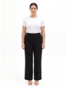 Curvy palazzo-broek van cadistof met elastiek aan de achterkant – Rinascimento Curvy