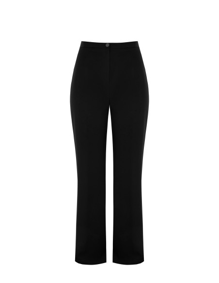 Curvy palazzo-broek van cadistof met elastiek aan de achterkant – Rinascimento Curvy