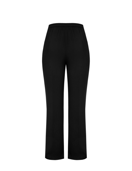 Curvy palazzo-broek van cadistof met elastiek aan de achterkant – Rinascimento Curvy