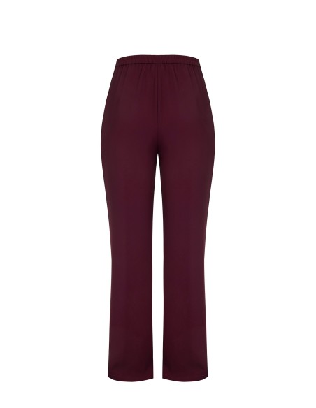 Curvy palazzo-broek van cadistof met elastiek aan de achterkant – Rinascimento Curvy