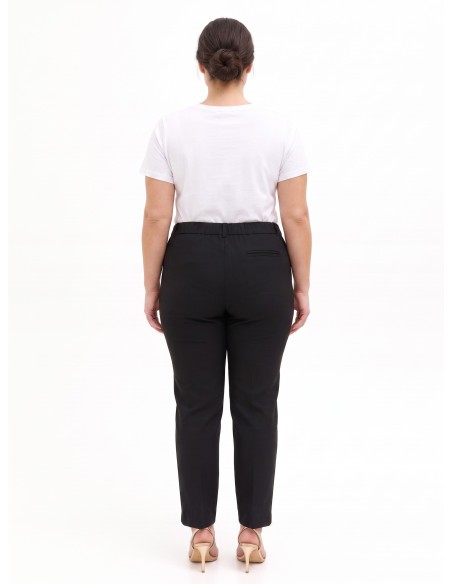 Curvy sigarettenbroek van cadistof met elastiek aan de achterkant Rinascimento Curvy