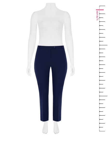 Curvy sigarettenbroek van cadistof met elastiek aan de achterkant Rinascimento Curvy