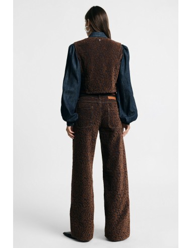 Palazzo-broek met dierenprint en hoge taille, alstublieft