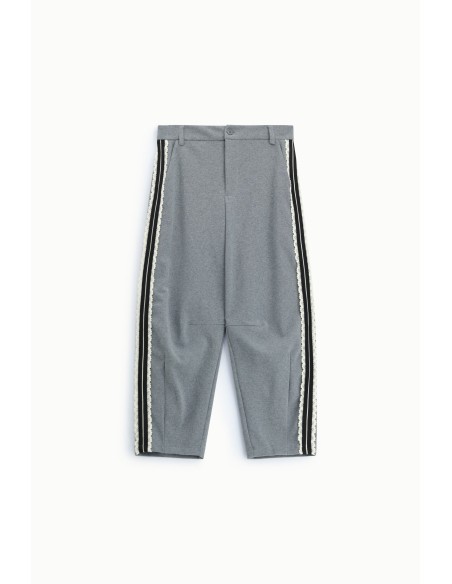 Joggingbroek met pasvorm en zijbanden met strepen, alstublieft