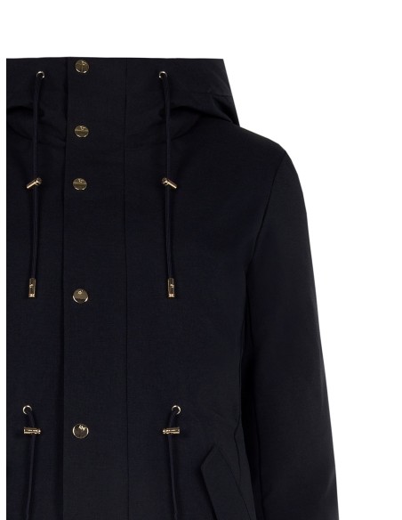 Middellange parka met trekkoord van Rinascimento