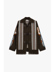 Vest met geometrische patronen en franjes van Dixie