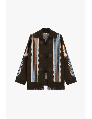 Vest met geometrische patronen en franjes van Dixie