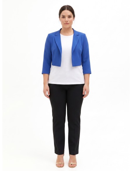 Curvy Spencer-jasje van scuba-crêpe van Rinascimento Curvy