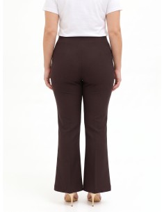 Curvy-pantalon met uitlopende pijpen van technische stof – Rinascimento Curvy 2
