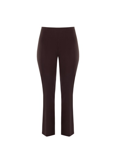 Curvy-pantalon met uitlopende pijpen van technische stof – Rinascimento Curvy