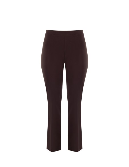 Curvy-pantalon met uitlopende pijpen van technische stof – Rinascimento Curvy