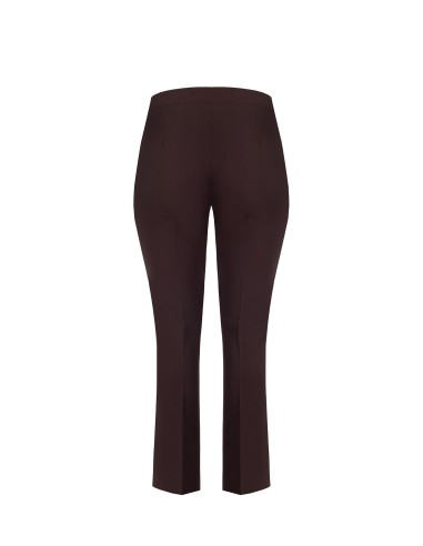 Curvy-pantalon met uitlopende pijpen van technische stof – Rinascimento Curvy