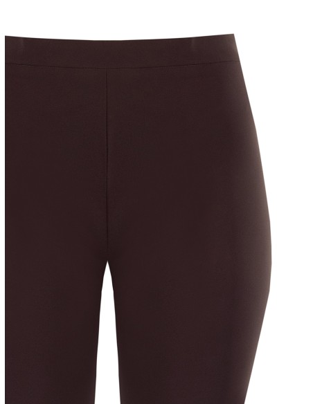 Curvy-pantalon met uitlopende pijpen van technische stof – Rinascimento Curvy
