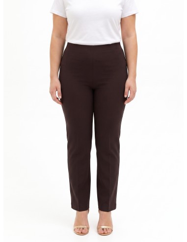 Curvy-pantalon met uitlopende pijpen van technische stof – Rinascimento Curvy