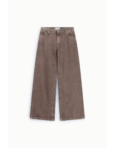 Palazzo-jeans met rechte pijpen en wassing Please