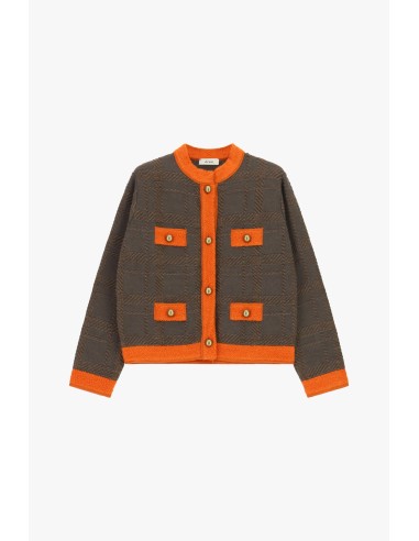 Kort vest met geometrisch motief en vier zakken van Dixie