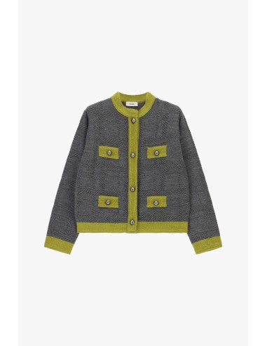 Kort vest met geometrisch motief en vier zakken van Dixie