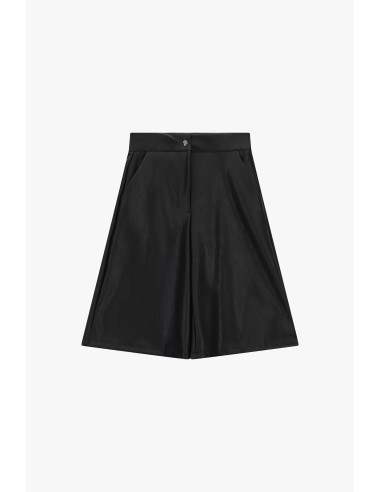 Dixie shorts met wijde pijpen, plooien en zijzakken