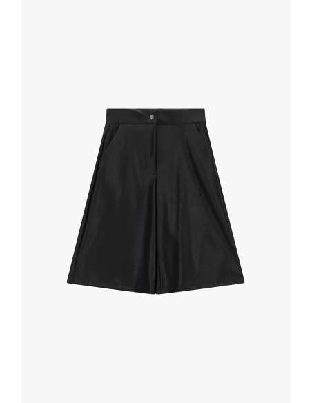 Dixie shorts met wijde pijpen, plooien en zijzakken