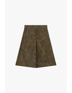 Dixie shorts met wijde pijpen, plooien en zijzakken