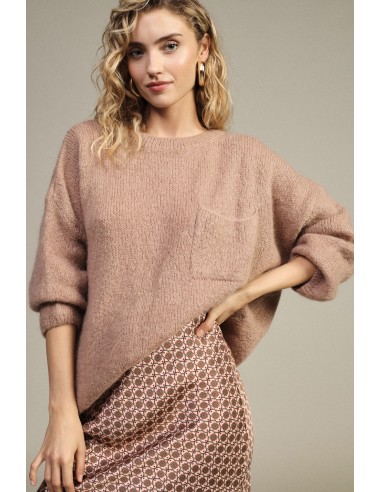 Oversized trui met zak en strik aan de achterkant Dixie