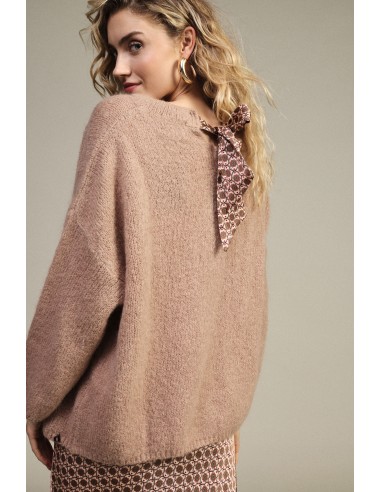 Oversized trui met zak en strik aan de achterkant Dixie
