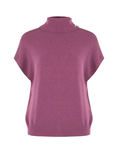 Oversized coltrui van een viscosemix met juweelknopen van Rinascimento