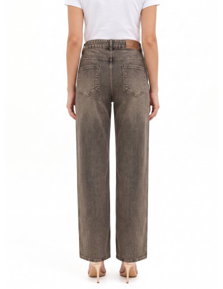 Palazzo-jeans met used-effect van Rinascimento