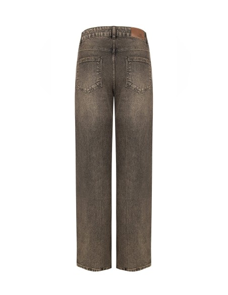 Palazzo-jeans met used-effect van Rinascimento