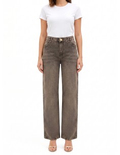 Palazzo-jeans met used-effect van Rinascimento