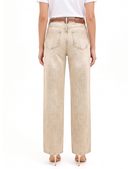 Palazzo-jeans met gebleekt effect van Rinascimento