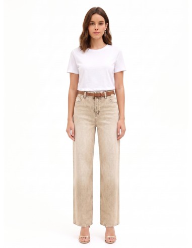 Palazzo-jeans met gebleekt effect van Rinascimento
