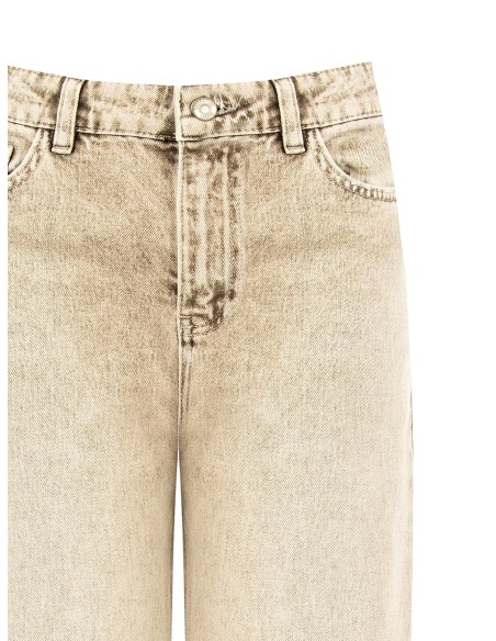 Palazzo-jeans met gebleekt effect van Rinascimento