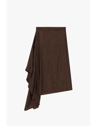 Asymmetrische rok met gedrapeerde zijkant Dixie