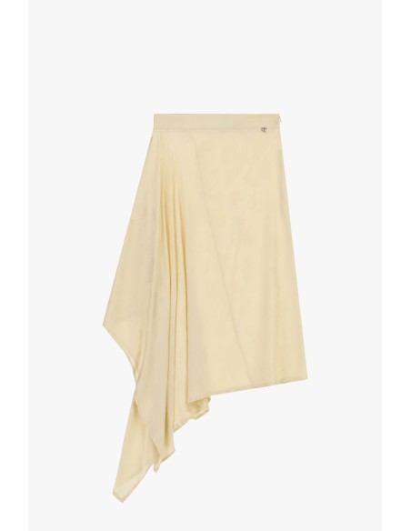 Asymmetrische rok met gedrapeerde zijkant Dixie