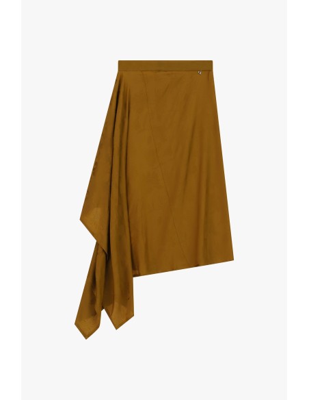 Asymmetrische rok met gedrapeerde zijkant Dixie