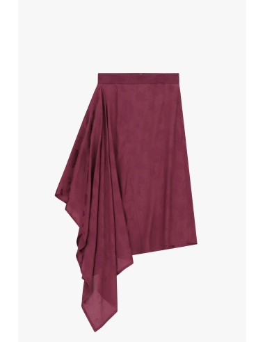 Asymmetrische rok met gedrapeerde zijkant Dixie